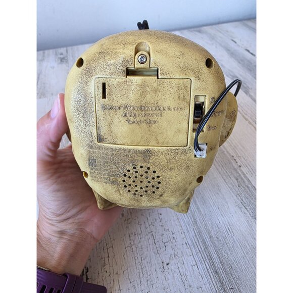 Vintage seasonal visions chattering zombie Halloween animated light up funny dec - Picture 10 of 10